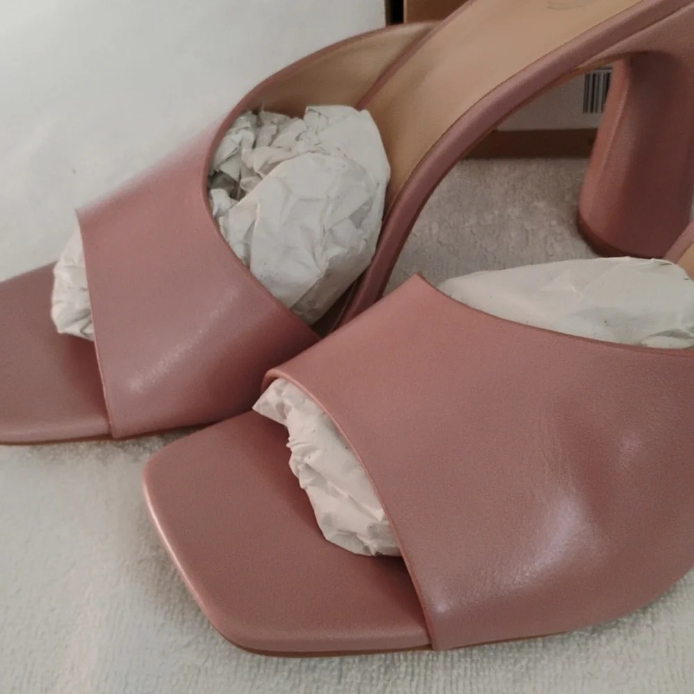 Journee Collection Dola Rose Open-Toe Slide Sandals - Rose - Picture 6 of 7